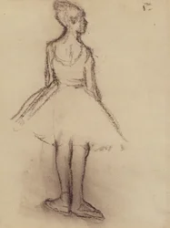 Ballerina von hinten gesehen